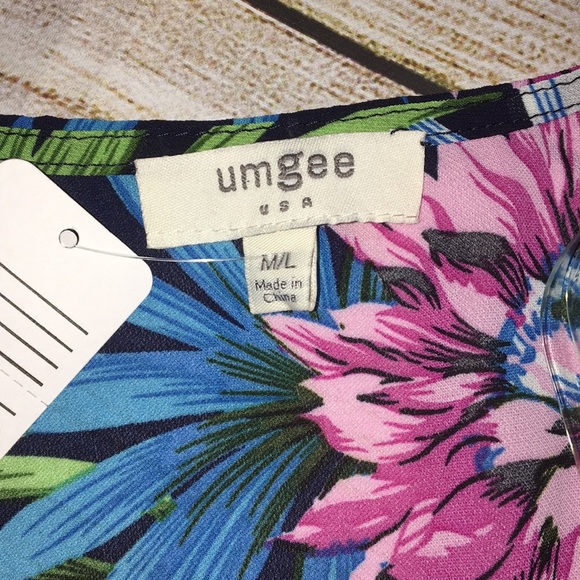 UMGEE Floral Kimono with Ruffle Sleeves NWT - Picture 6 of 7